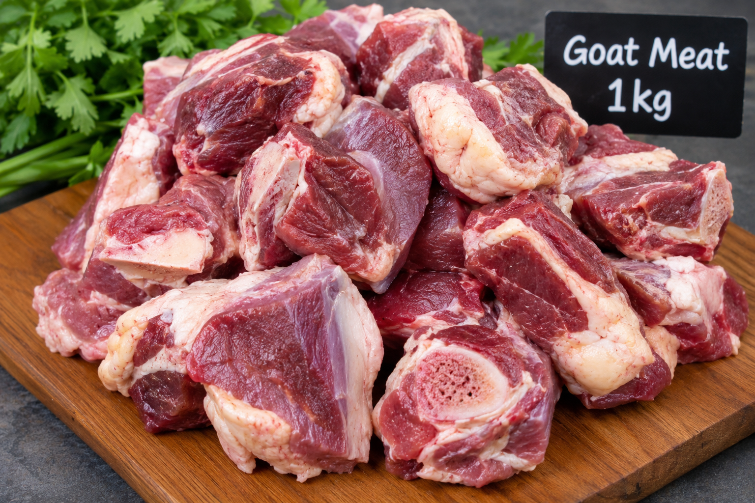Fresh goat meat